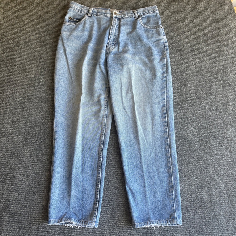 Paul Harris Denim Vintage 90s High Rise Straight Leg Light Wash Jeans Size 14